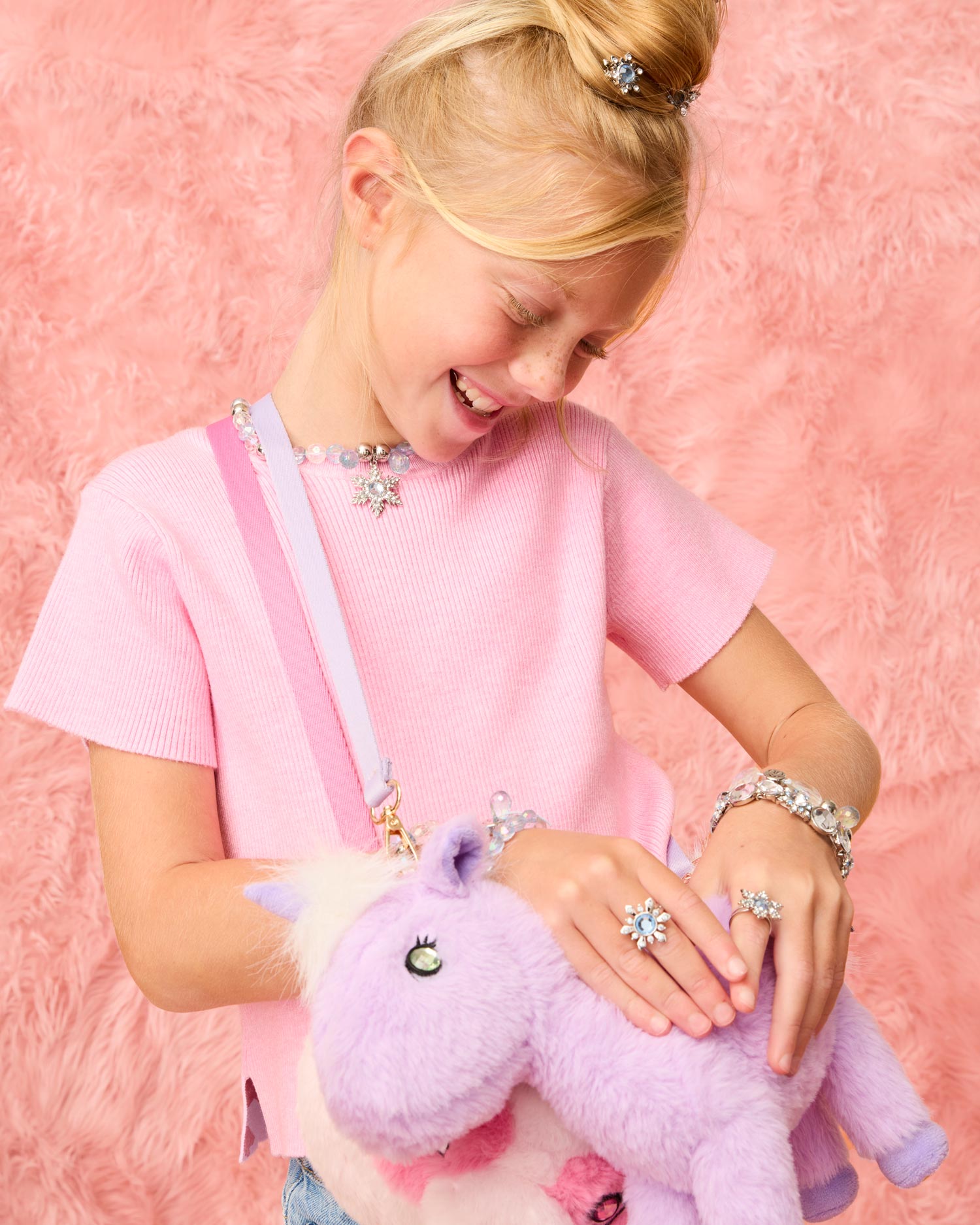 Opal Gem Pal Plush Unicorn Bag