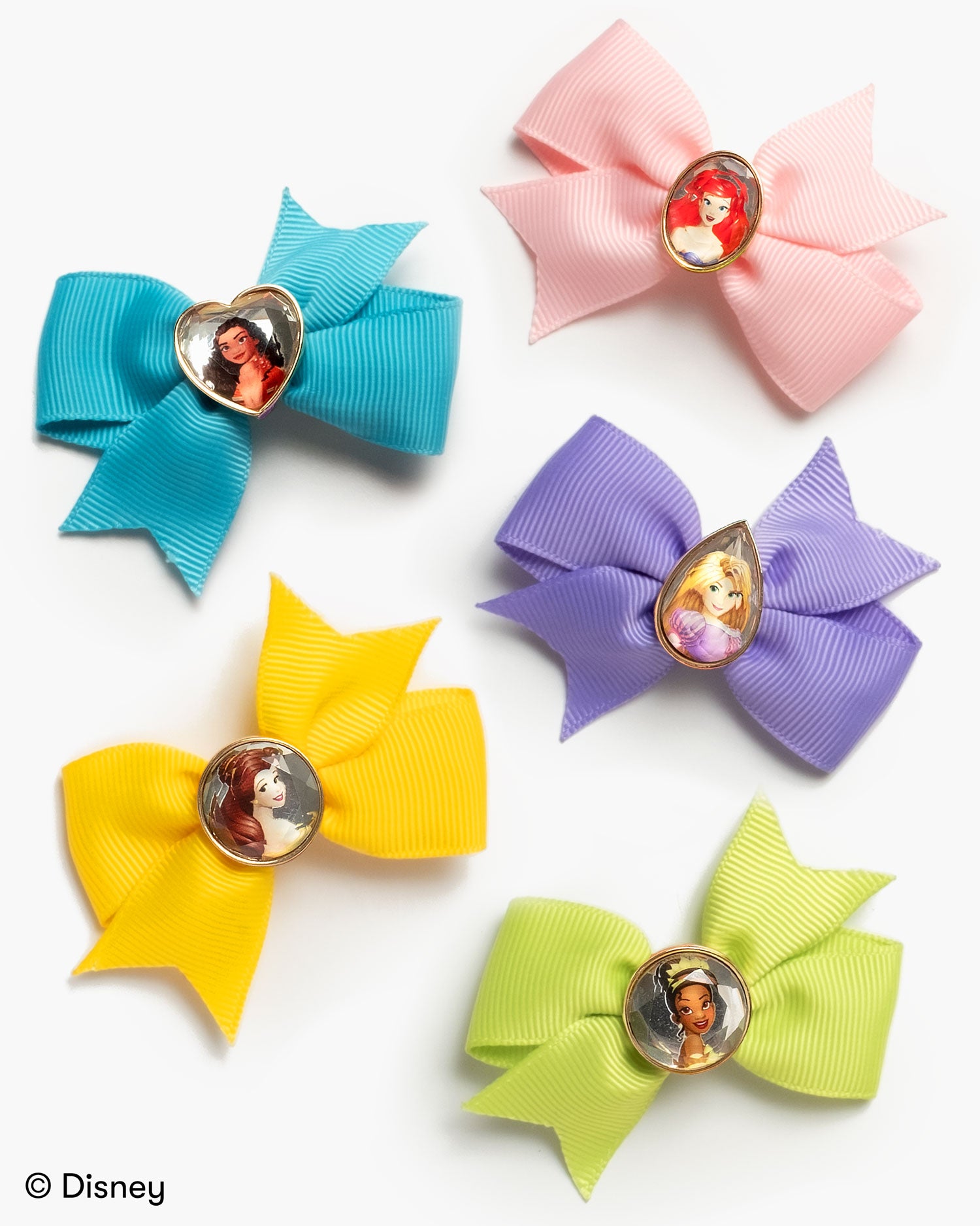 Disney Princess 5 Piece Mini Hair Bows