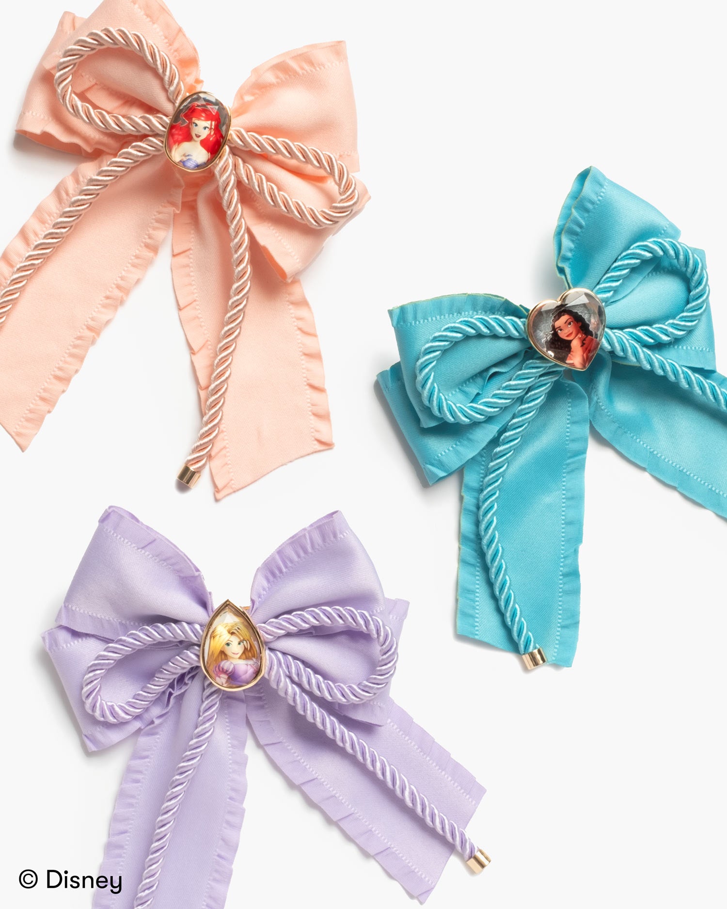 Disney Princess 3 Piece Hair Bows