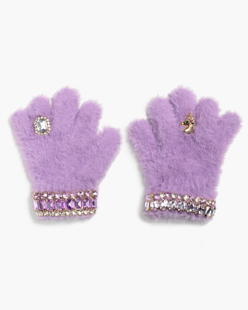 Lavender Dreams Jeweled Gloves