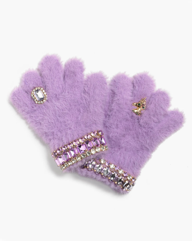 Lavender Dreams Jeweled Gloves