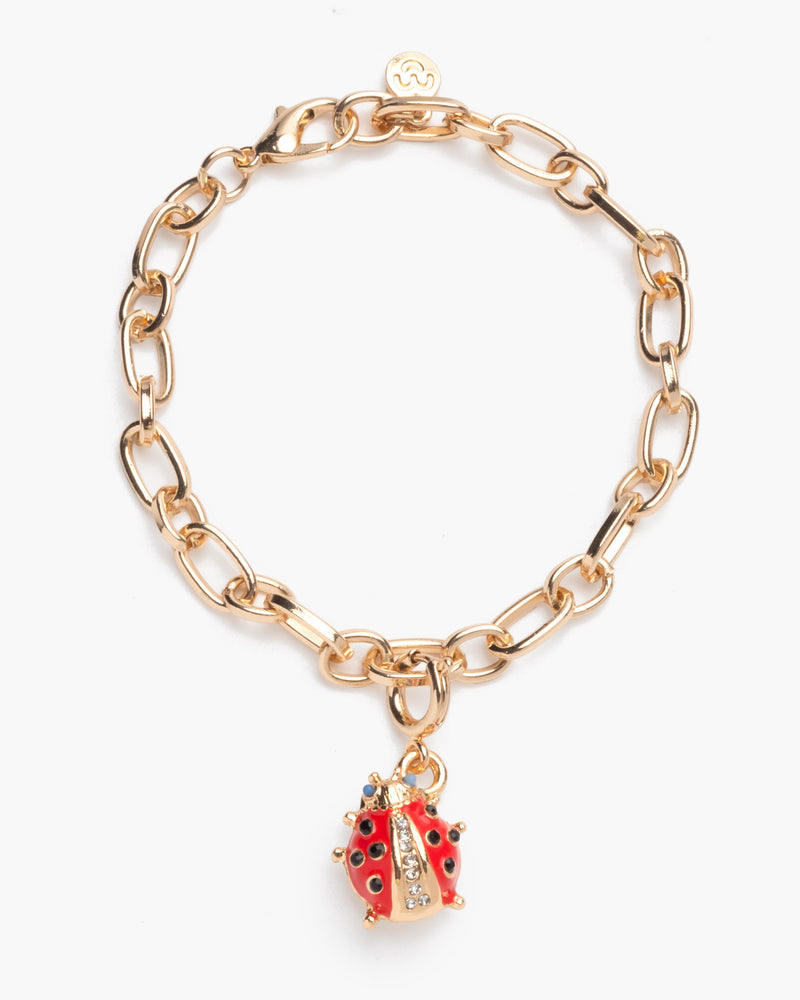 Lucky Ladybug Charm Bracelet