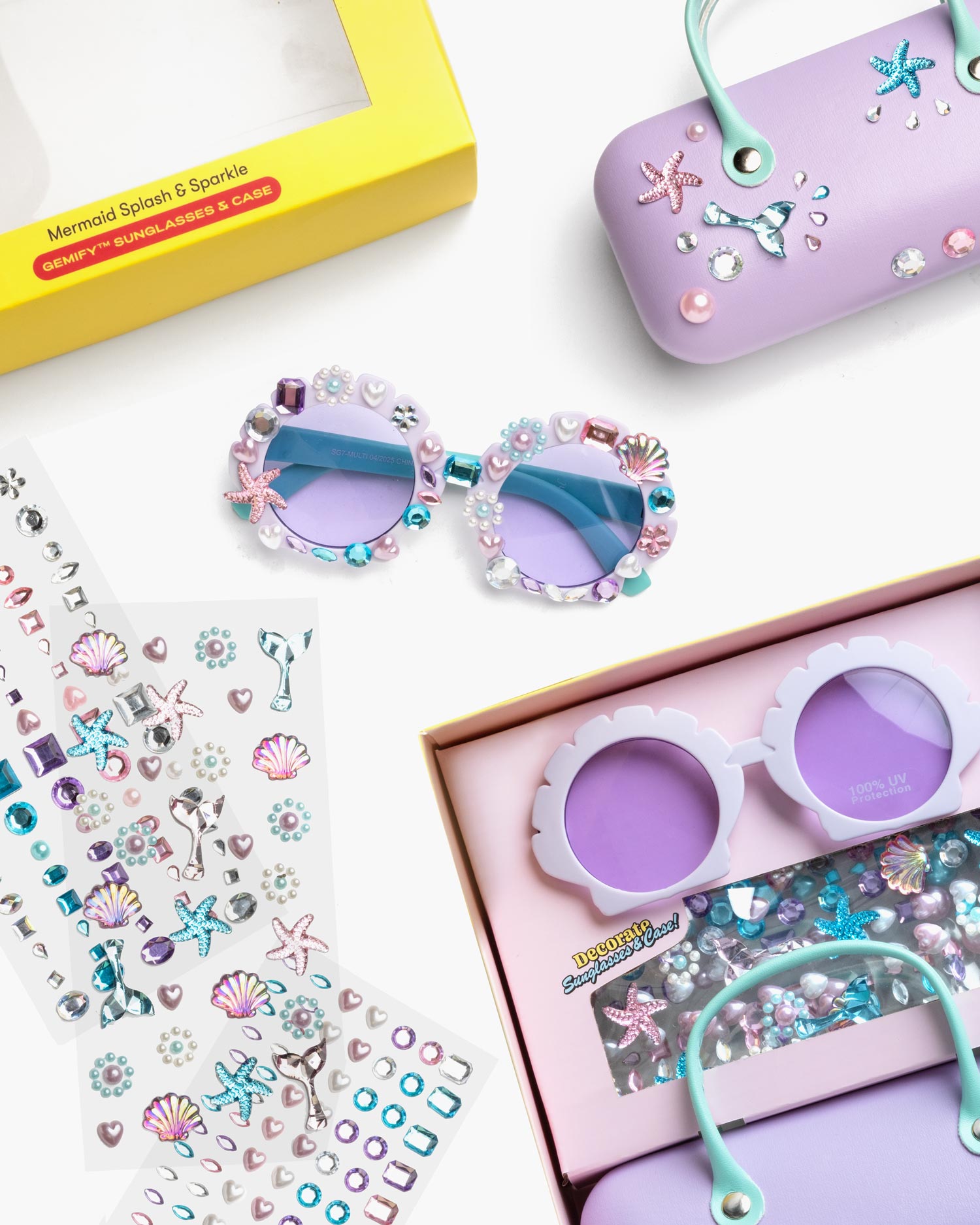 Mermaid Splash & Sparkle Gemify™ Sunglasses and Case