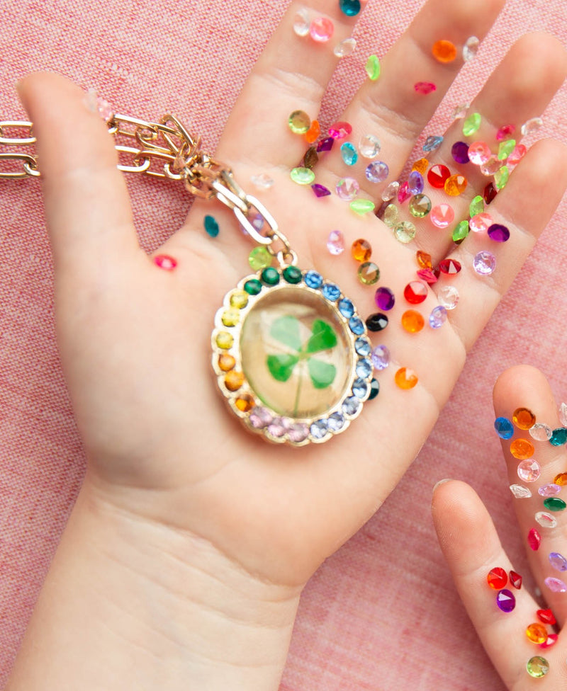 Lucky Streak REAL 4-Leaf Clover Necklace