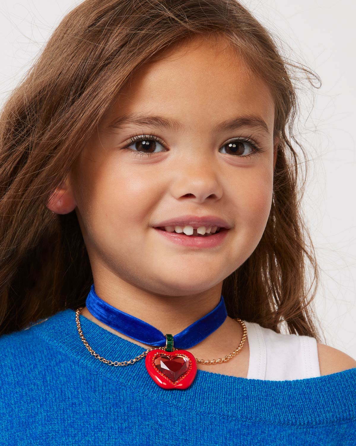 Disney Snow White Apple Heart Mirror Necklace