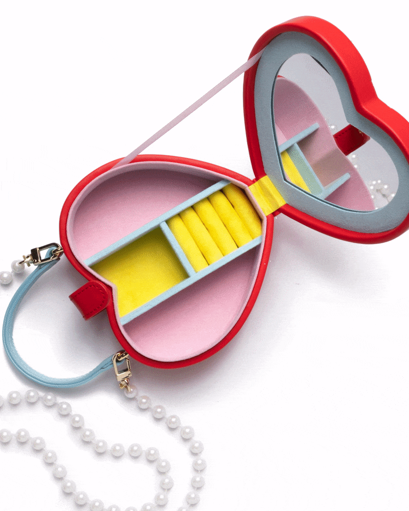 Traveling Heart Purse and Jewelry Box